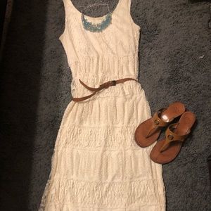 Ivory lace dress